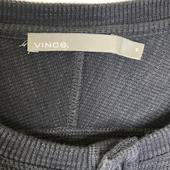 Vince Henley Long Sleeve Raw Hem Shirt - Picture 4 of 8